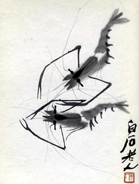 Qi Baishi Crevettes