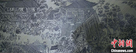 Toile du Qingming tissé en bambou