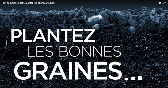 Tout commence petit, plantez les bonnes graines et vous accomplirez de grandes choses avec les bons leaders.
