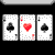 Trois cartes Monte Three Cards Monte